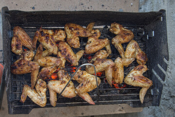 Fried,Roast chicken wings