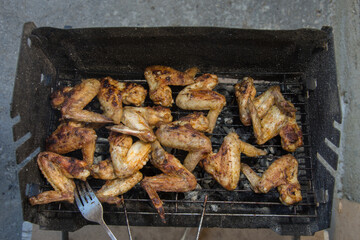 Fried,Roast chicken wings
