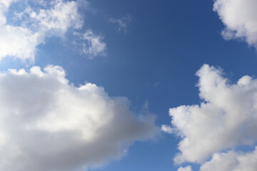 dramatic cloudy blue sky heaven air