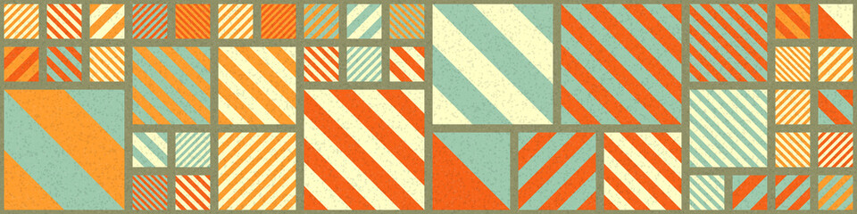Fototapeta premium Abstract Geometric Pattern generative computational art illustration