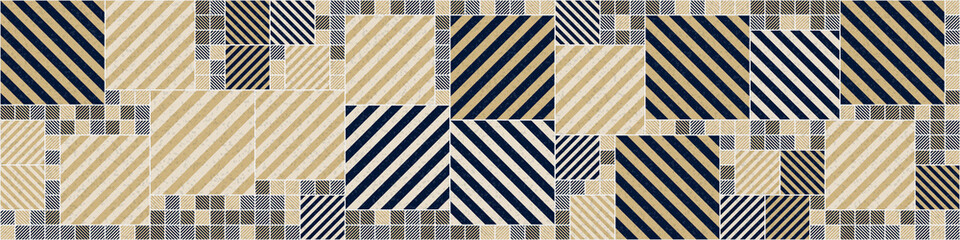 Fototapeta premium Abstract Geometric Pattern generative computational art illustration