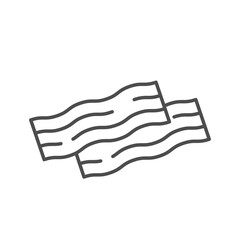 Bacon strips outline icon.