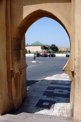 Architecture of  the old town of Meknes in Morocco