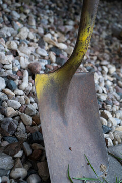 Close Up of Garden Shovel