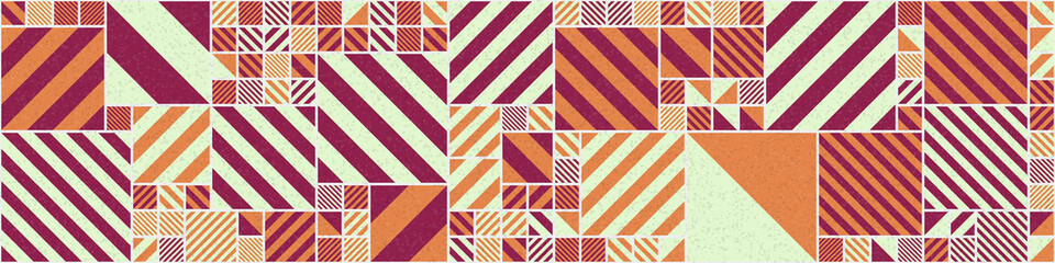Fototapeta premium Abstract Geometric Pattern generative computational art illustration