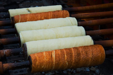 kurtos kalacs, hungarian traditional sweet bread in Bistrita ,Romania