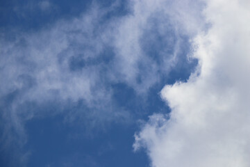 dramatic cloudy blue sky heaven air