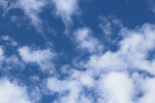 dramatic cloudy blue sky heaven air