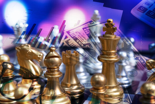 Fundamental and technical analysis for professional technical trading as concept. Digital graph of financial instruments with some indicators including of MACD. EMA and the volume analysis.