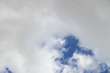 dramatic cloudy blue sky heaven air