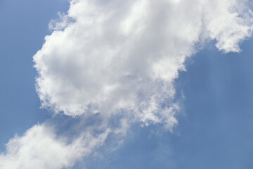 dramatic cloudy blue sky heaven air