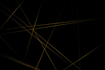 Abstract black with gold lines, triangles background modern design. Vector illustration EPS 10.