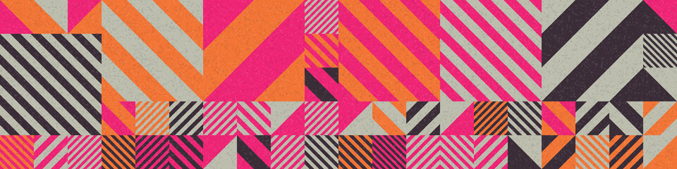 Abstract Geometric Pattern generative computational art illustration