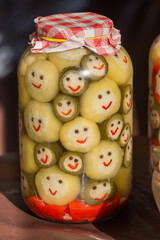 Jar of pickles,romanian pickles