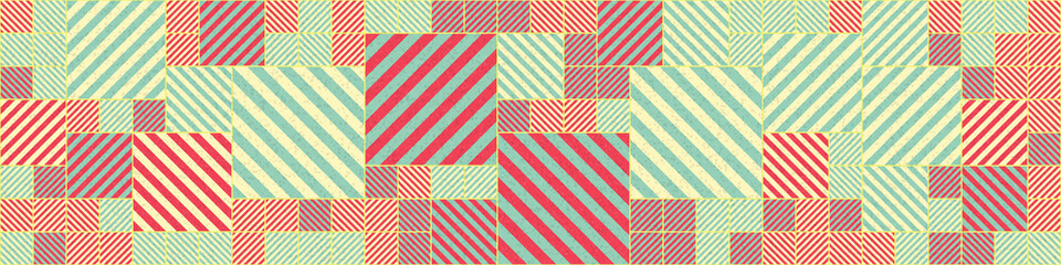 Fototapeta premium Abstract Geometric Pattern generative computational art illustration