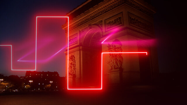 Cool Glowing Line Transitions