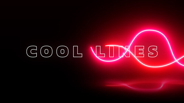 Cool Glowing Lines Title