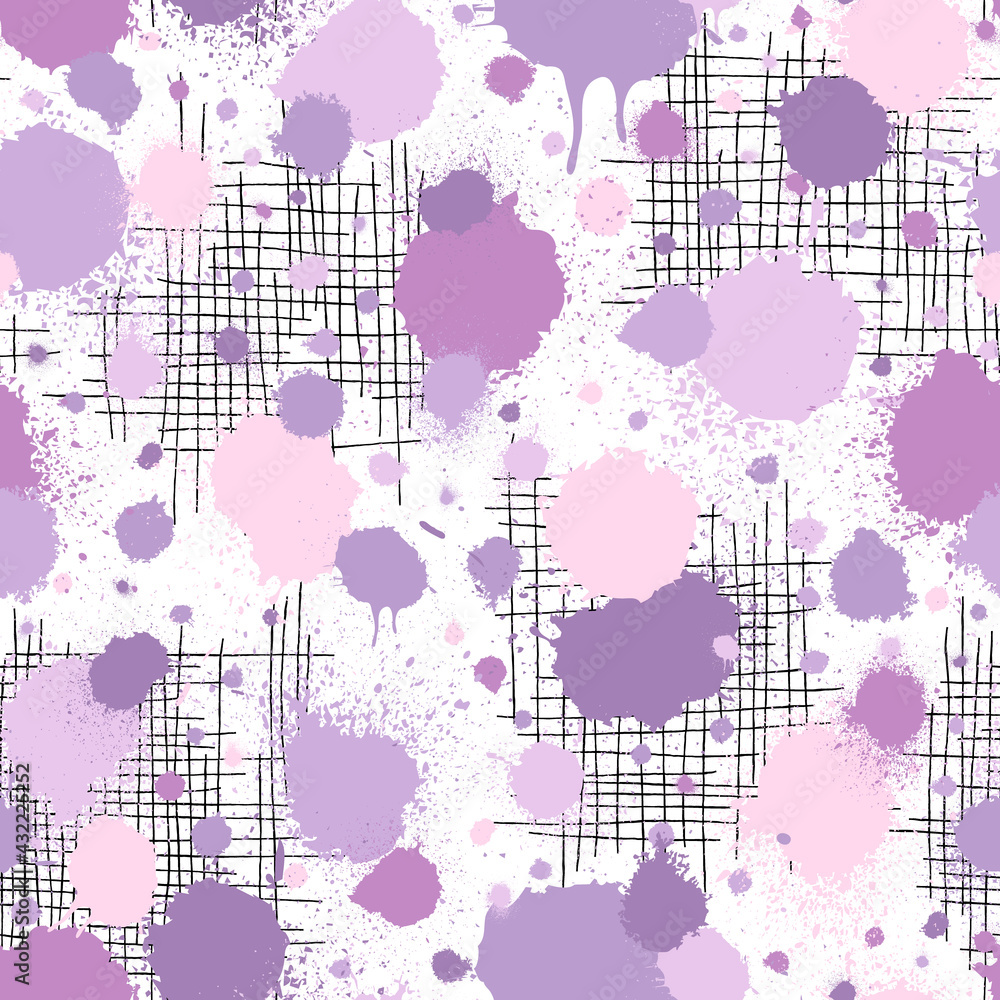 Poster abstract seamless pattern. pastel color. repeated brush stroke texture. watercolor background. repea