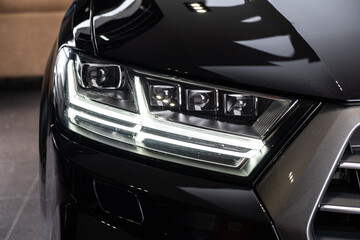 car headlight detail