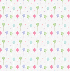 balloons confetti pattern