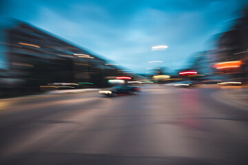Fototapeta na wymiar Cars Traffic in Motion