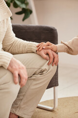 family with a child at a psychotherapist at the reception