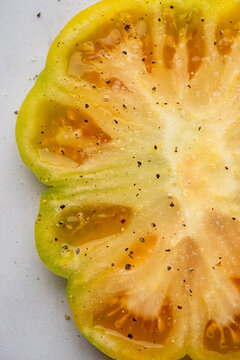 Yellow heirloom tomato