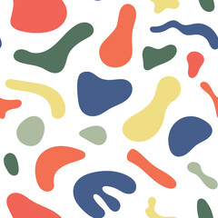 Seamless patern with modern abstract shapes