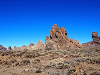 Fototapeta premium volcano and rock formation in teide national park in tenerife