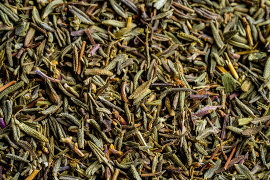 Closeup of dried thyme