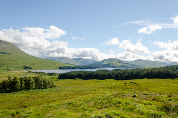 Fototapeta premium Green mountains in the Isle Of Skye - Scotland