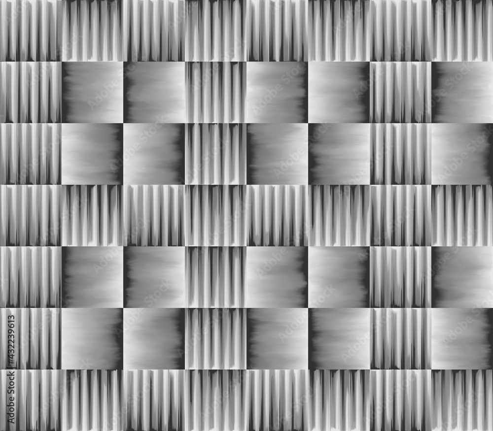 Aufkleber design two structures uncolored geometric pattern