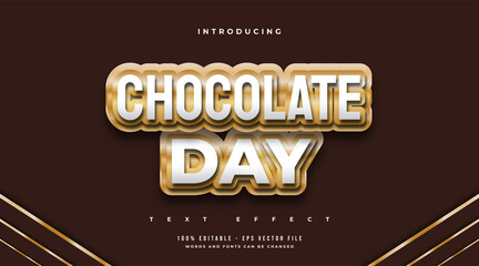 World Chocolate Day Text Style in Chocolate Effect