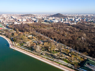 Obraz premium Aerial view of Rowing Venue in city of Plovdiv, Bulgaria