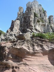 Fototapeta premium Parque da Guarita visto de baixo e possível ver suas torres chamadas de Morro da Guarita.
