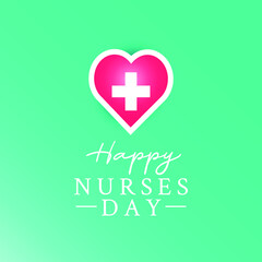 Obraz premium Thank you nurses design template. Happy international nurses day celebrations. 