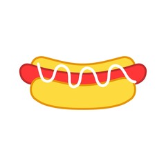 Isolated hot dog icon