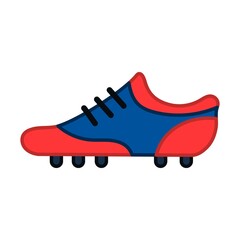 Isolated american football shoe icon