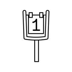 Icon of american football bow