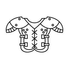 Shoulder pad and chest protector