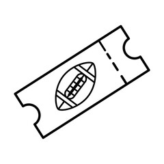 American football game entrance ticket