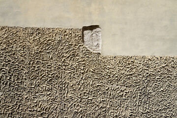plaster on a wall