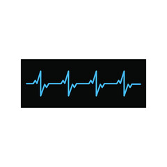 Heart cardiogram line. Vector illustration color editable