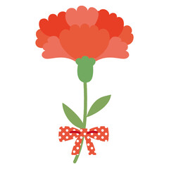 カーネーション　かわいいイラスト