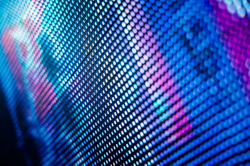 CloseUp LED blurred screen. LED soft focus background. abstract background ideal for design.