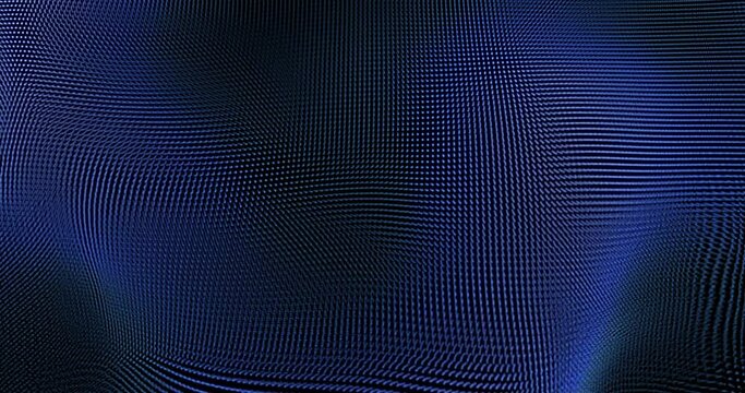 An abstract background animation with a flowing texture resembling a blue metallic fabric