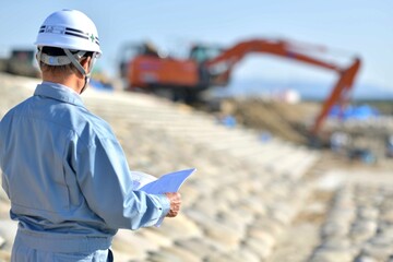建設工事・施工指揮の現場監督
