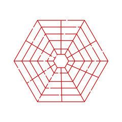 Abstract maze labyrinth with entry and exit. labyrinth Vector EPS 10.Labyrinth for a children's developmental magazine. Red vector silhouette on isolated white background