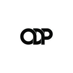 odp letter original monogram logo design