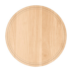 Round Cutting board isolated on white background
